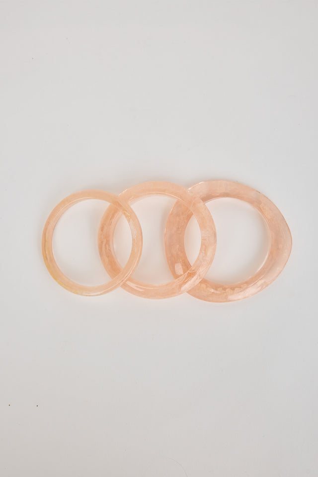 Perla Pink Bangle Set