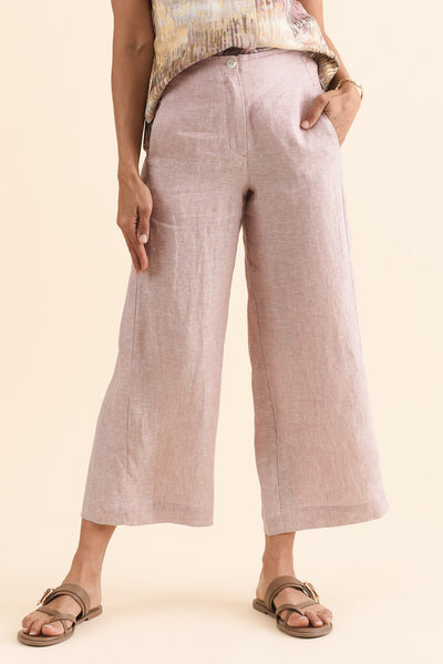 Persia Blush Linen Pocket Pants