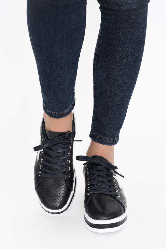 Pixie Star Navy White Leather Sneaker image 5