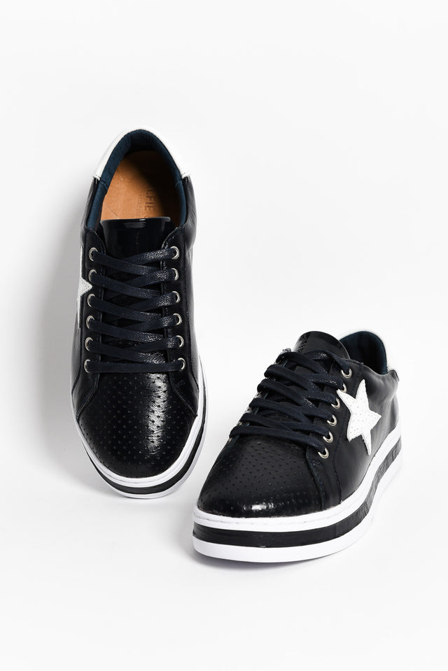 Pixie Star Navy White Leather Sneaker image 3