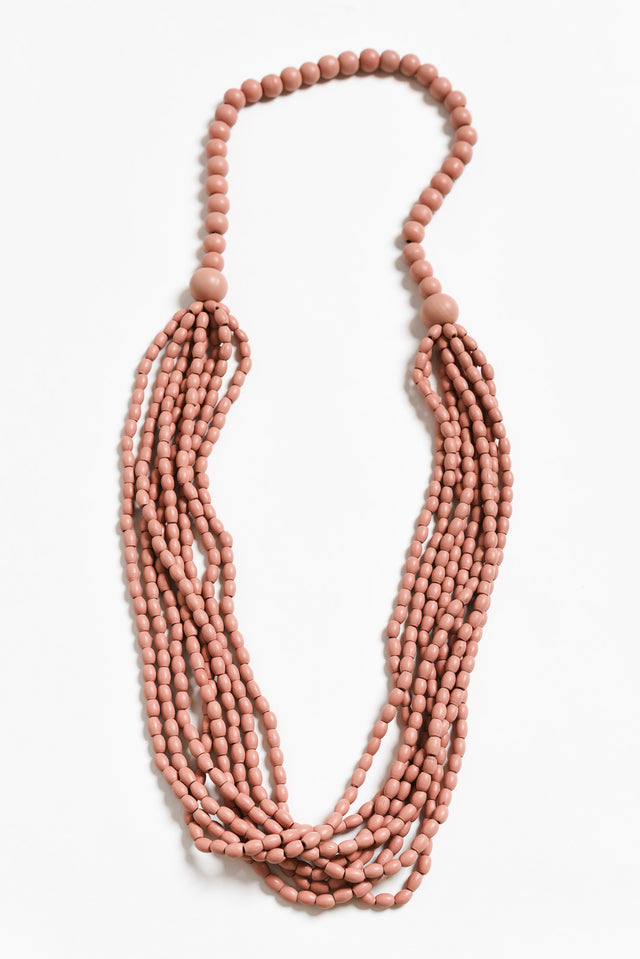 Pria Pink Beaded Necklace