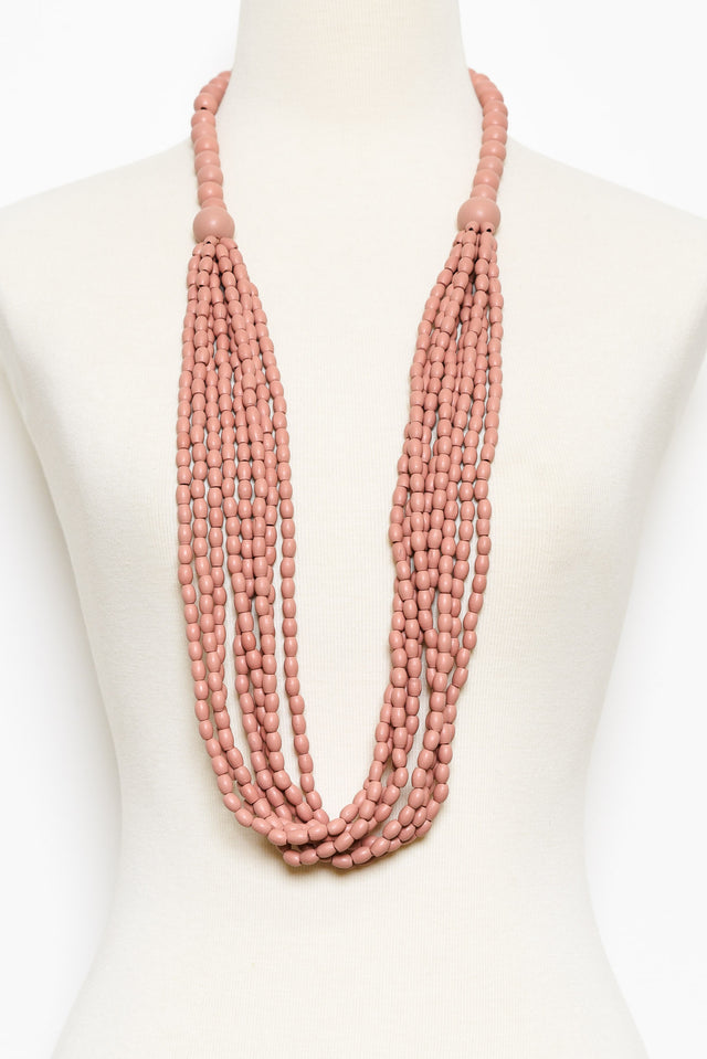 Pria Pink Beaded Necklace image 2