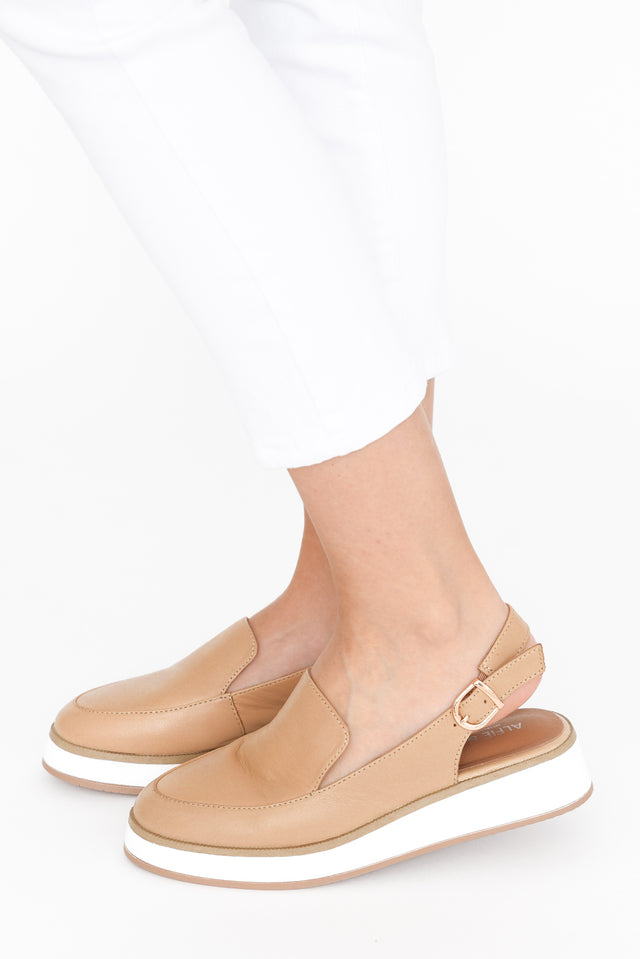 Quake Camel Leather Slingback Loafer image 5
