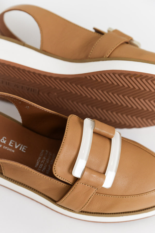 Quavo Tan Leather Slingback Loafer