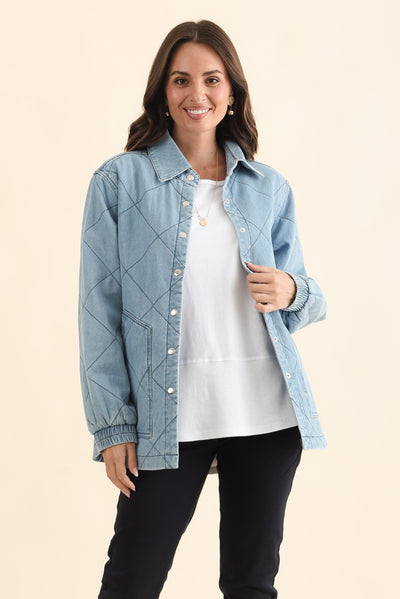 Quest Blue Quilted Jacket