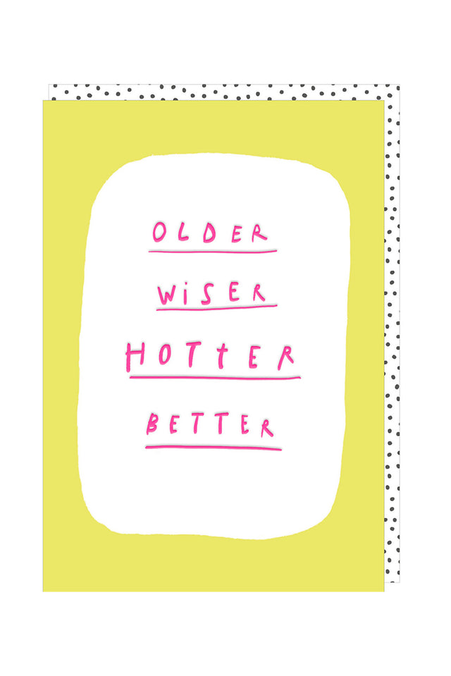 Older Wiser Birthday Card image 1