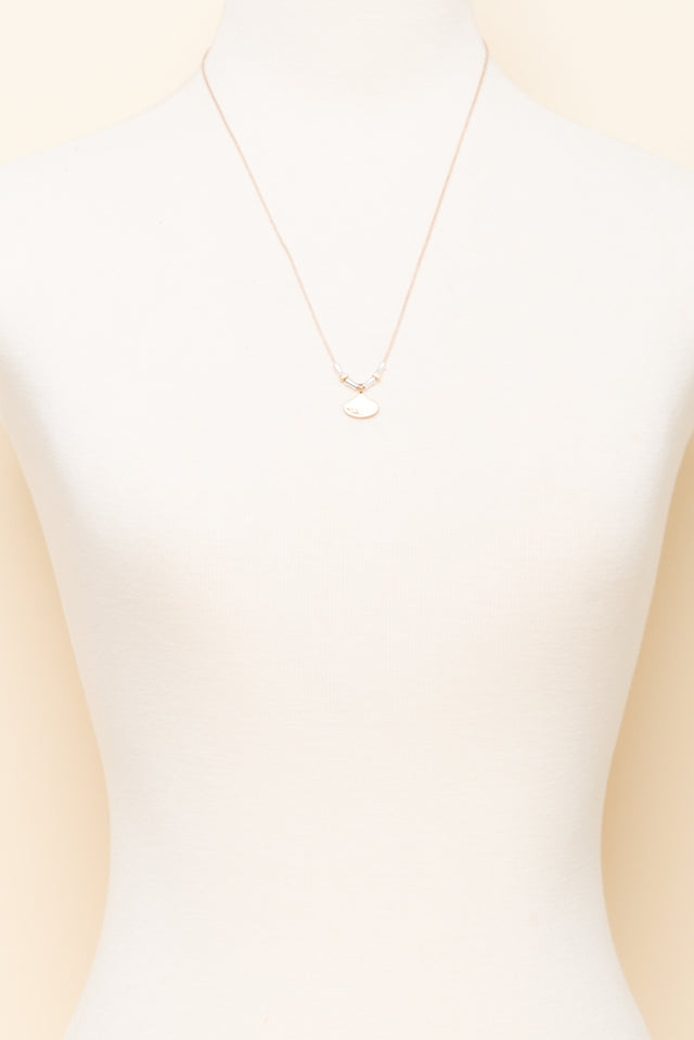 Raelyn Gold Leaf Pendant Necklace image 2