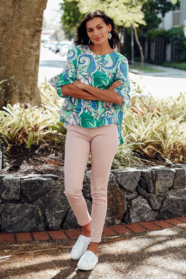 Reed Blush Stretch Cotton Pants