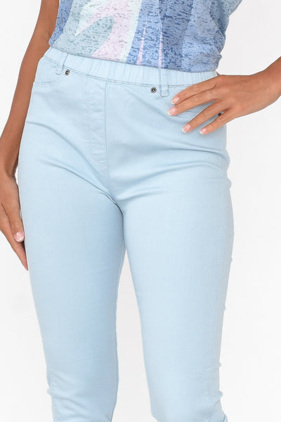 Reed Pink Stretch Cotton Pants - Blue Bungalow