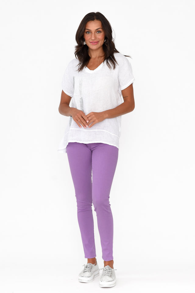 Reed Lilac Stretch Cotton Pants