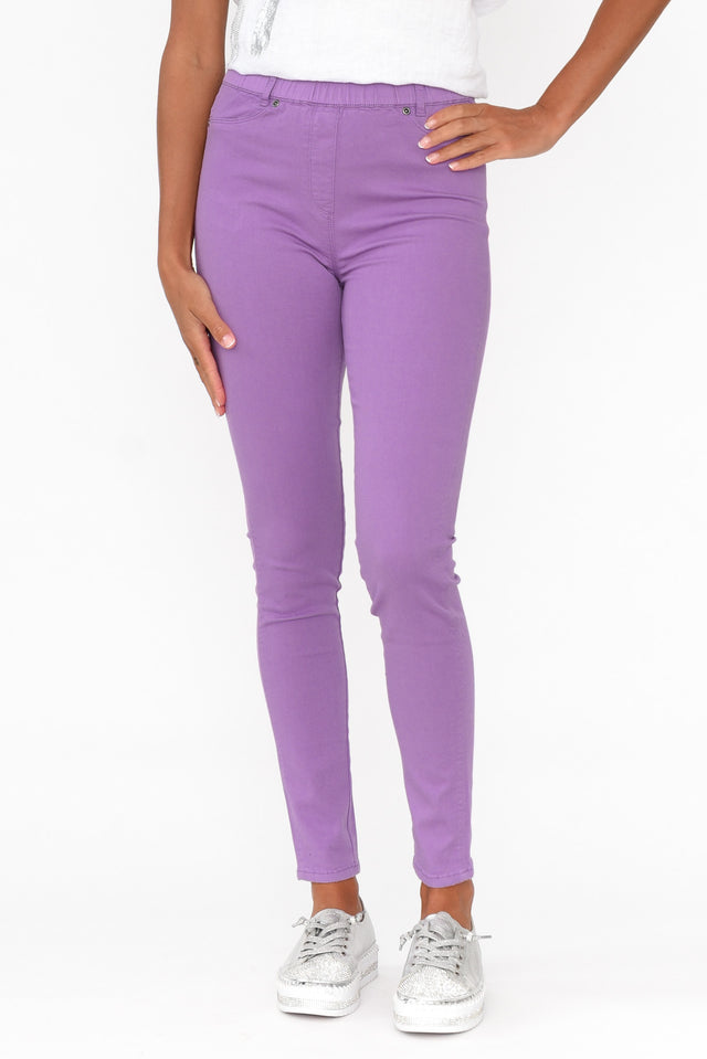 Reed Lilac Stretch Cotton Pants