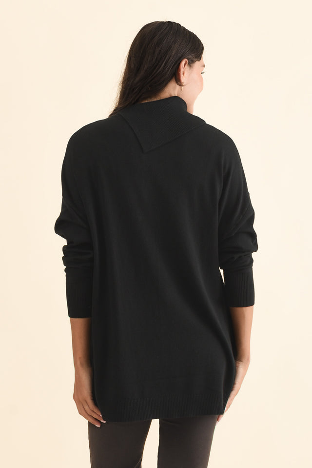 Renfrey Black Knit Jumper,Brunette model,alt text|model:Brontie image 5