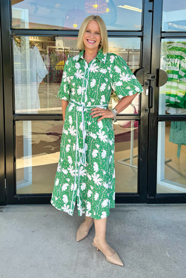 Eri Green Garden Tie Dress image 8