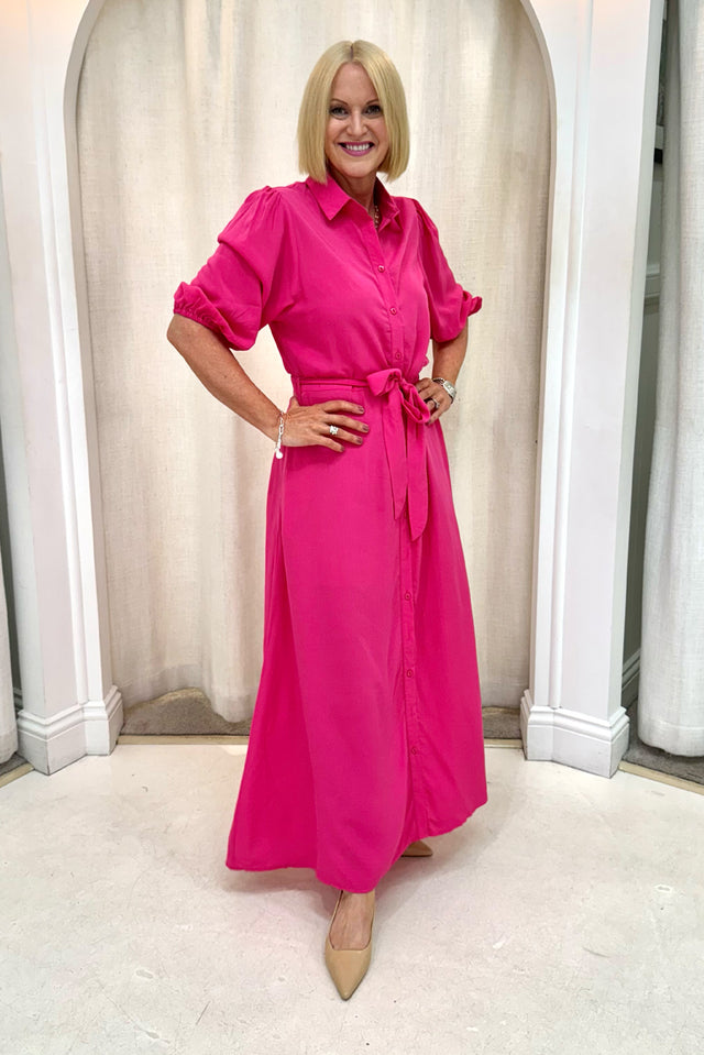 Trinity Fuchsia Tie Dress image 8