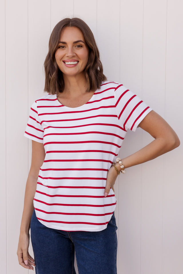 Janis Berry Stripe Bamboo Tee image 1