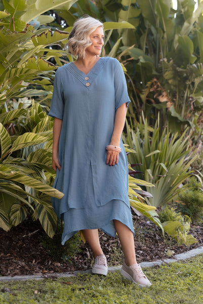 blue midi dress australia Long Sleeve Denim Denim Midi Dress Australia Blue Casual Denim Dress, Long  Sleeves Midi Button Down