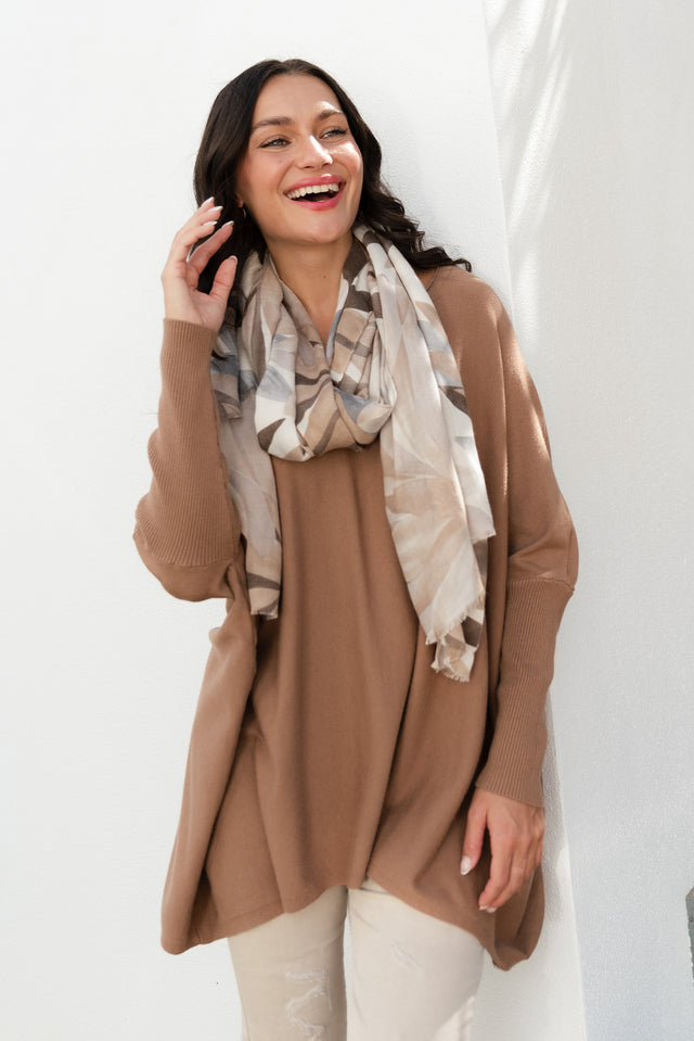 Nastia Mocha Wool Blend Jumper