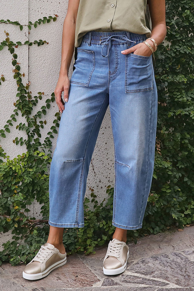 BB Barrel Blue Jeans