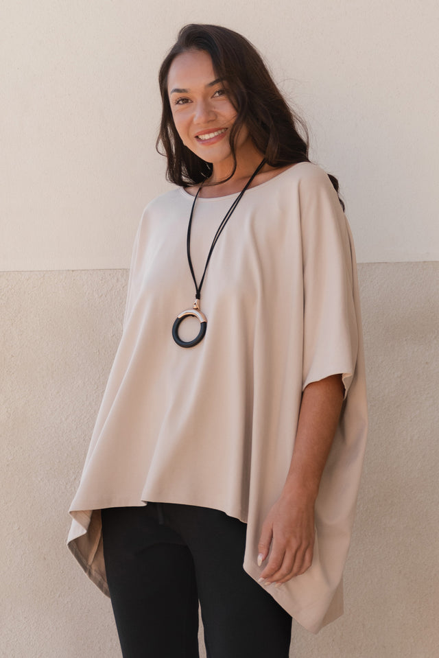 Atwood Beige Batwing Top