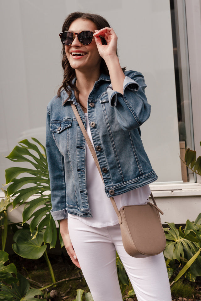 Camille Dark Denim Jacket