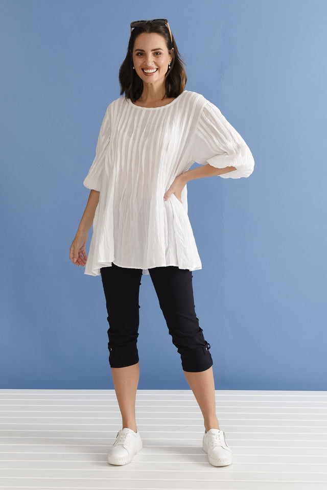 Selma White Crinkle Cotton Top,the-art-of-cruise-packing image 13