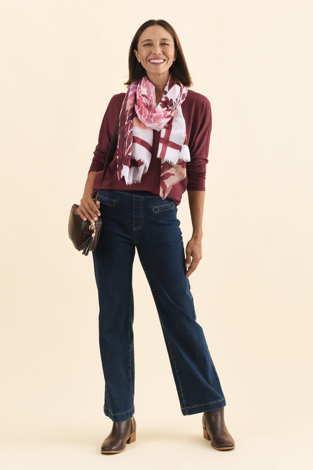 Maddy Dark Blue Straight Leg Jeans,stylish-comfort-jeans image 17