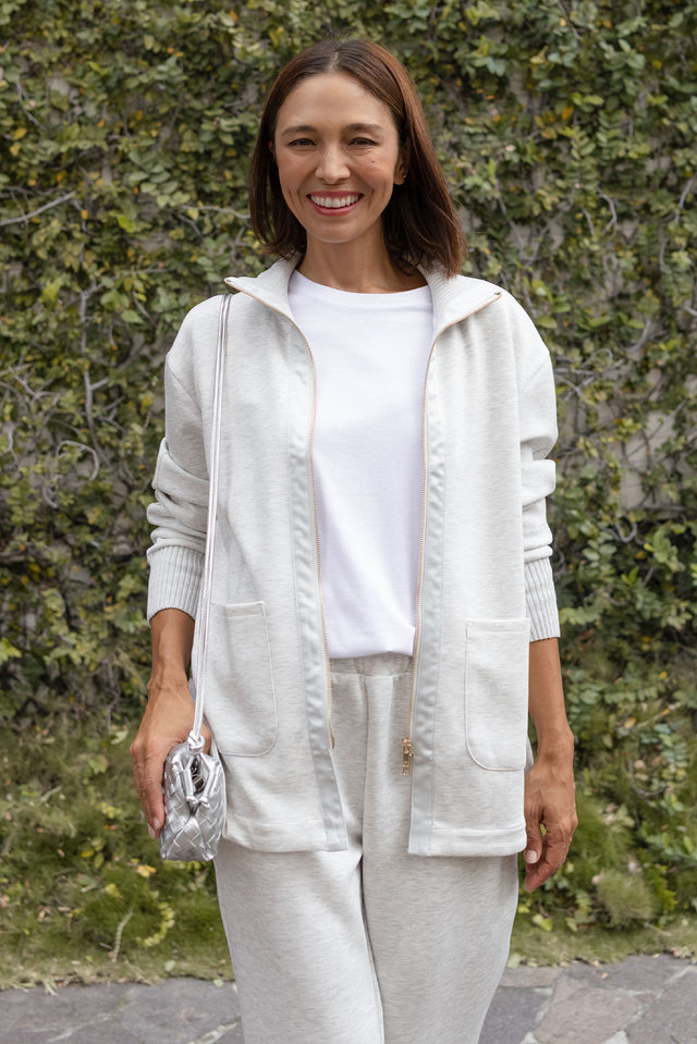 Sabi Grey Zip Sweatshirt