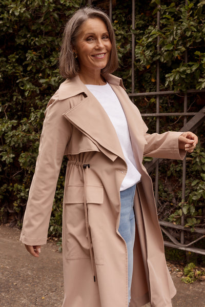 Parker Beige Tie Coat