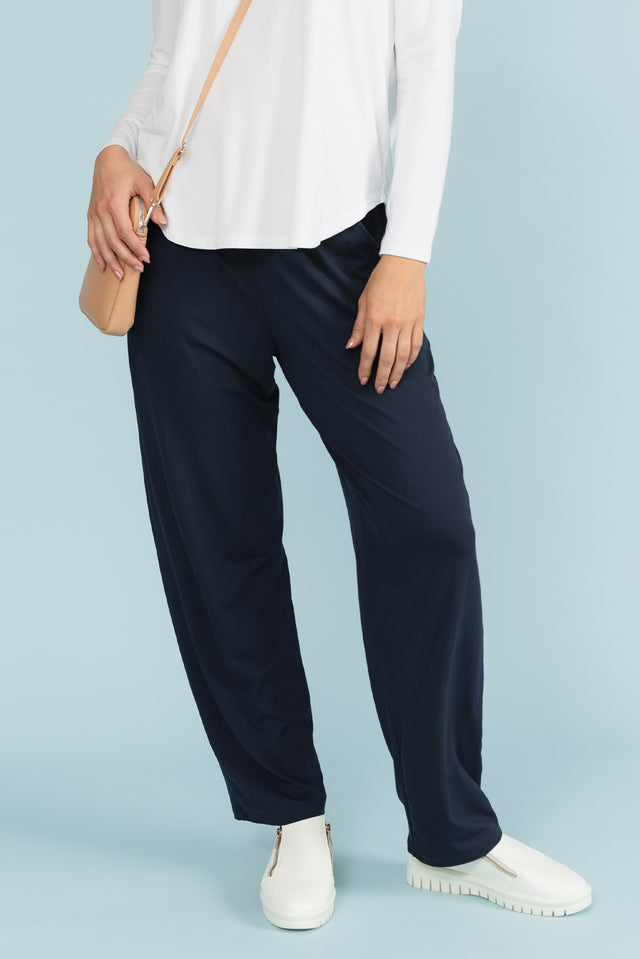 Rosella Navy Bamboo Pants image 1