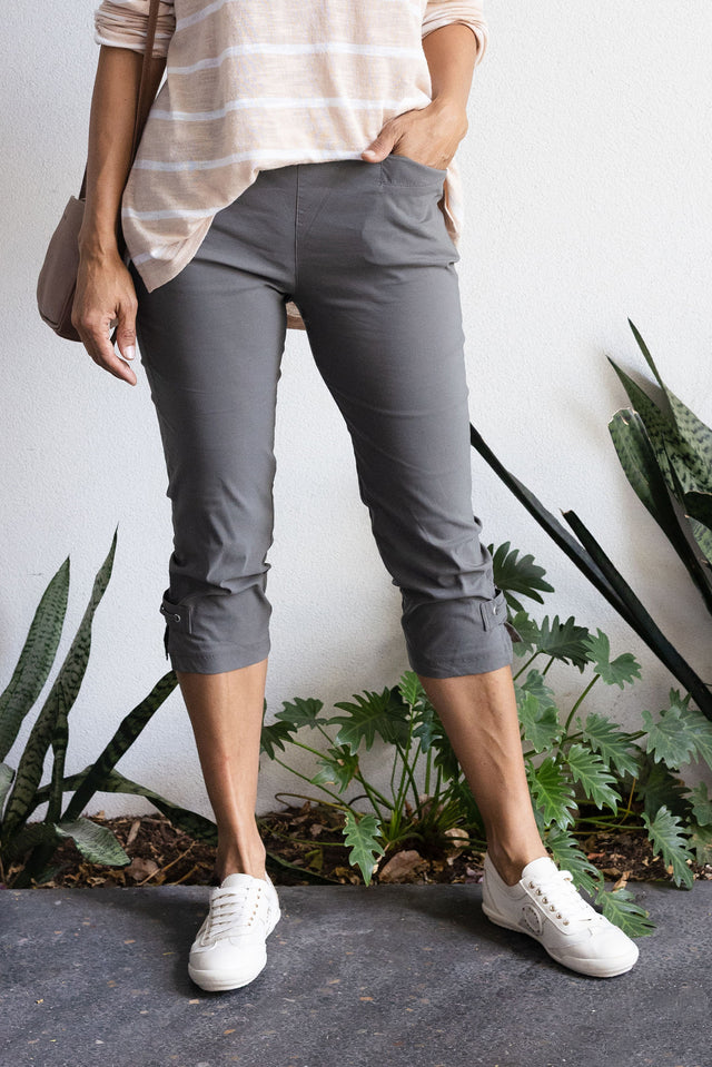 Air-Lite Olive Stretch Capri Pants