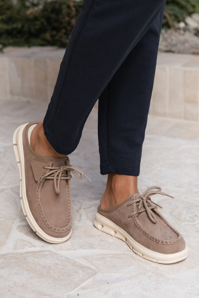 Opex Brown Leather Mule