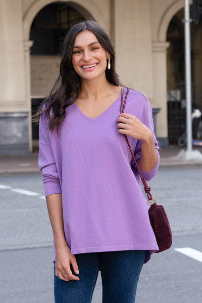 Ronnie Lilac Knit Jumper