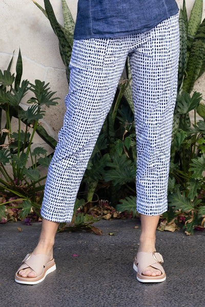 Air-Lite Blue Spot Stretch Cropped Pants