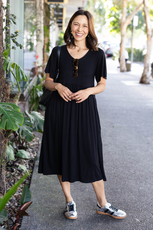 Dalton Black Crescent Dress