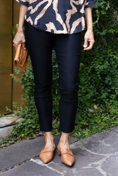 Olympia Black Straight Pants
