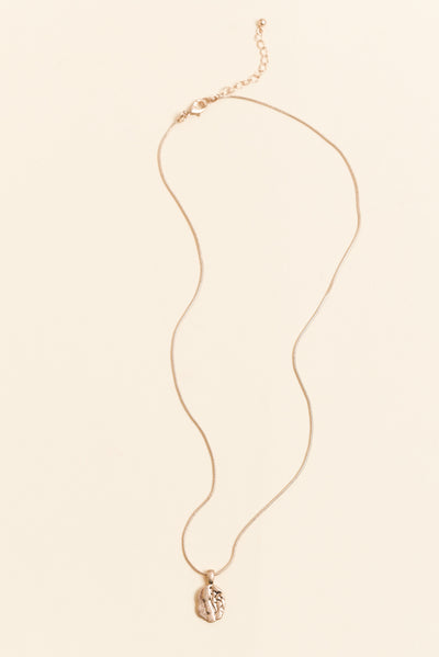 Rhonda Gold Pendant Necklace