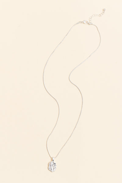 Rhonda Silver Pendant Necklace