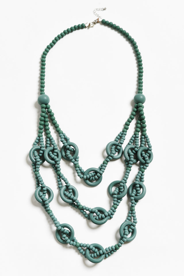Riina Turquoise Beaded Necklace image 1