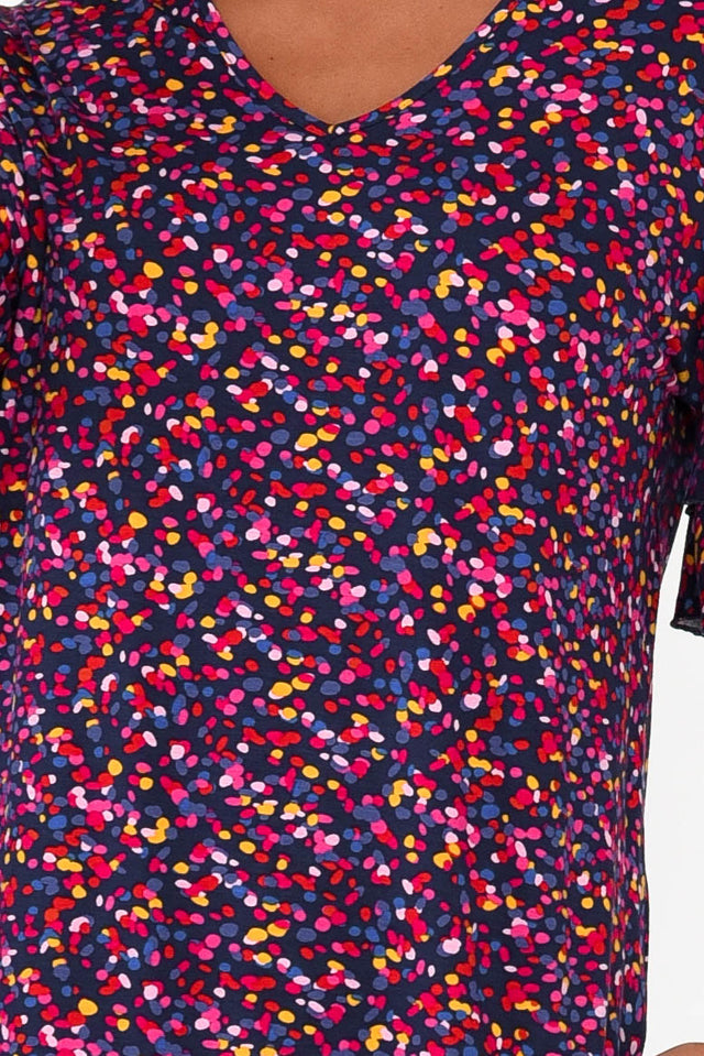 Ripon Confetti Frill Sleeve Top