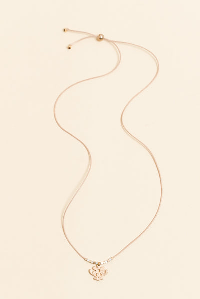 Riya Gold Daisy Pendant Necklace