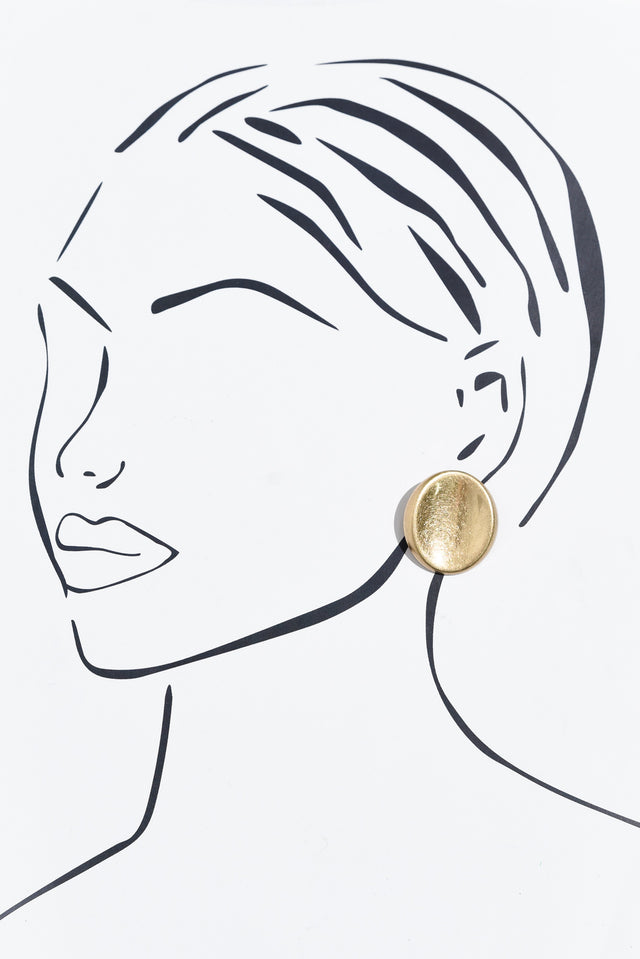 Rory Gold Disc Earrings