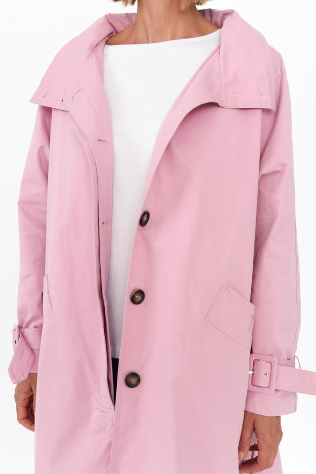 Rosalia Pink Trench Coat image 6