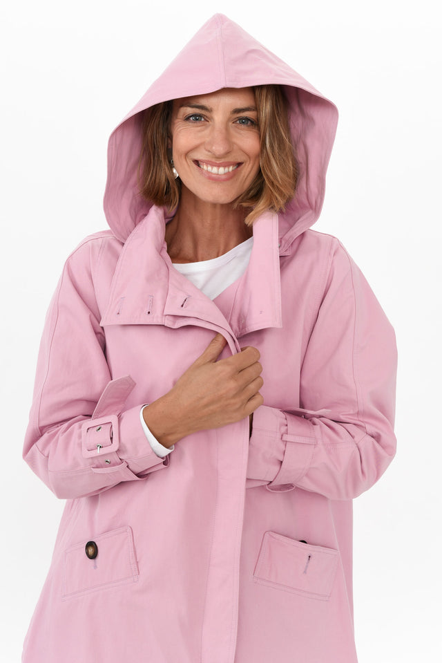 Rosalia Pink Trench Coat image 4