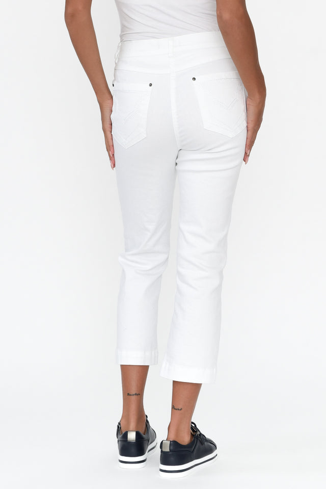 Rosanna White Denim Cropped Jeans image 5