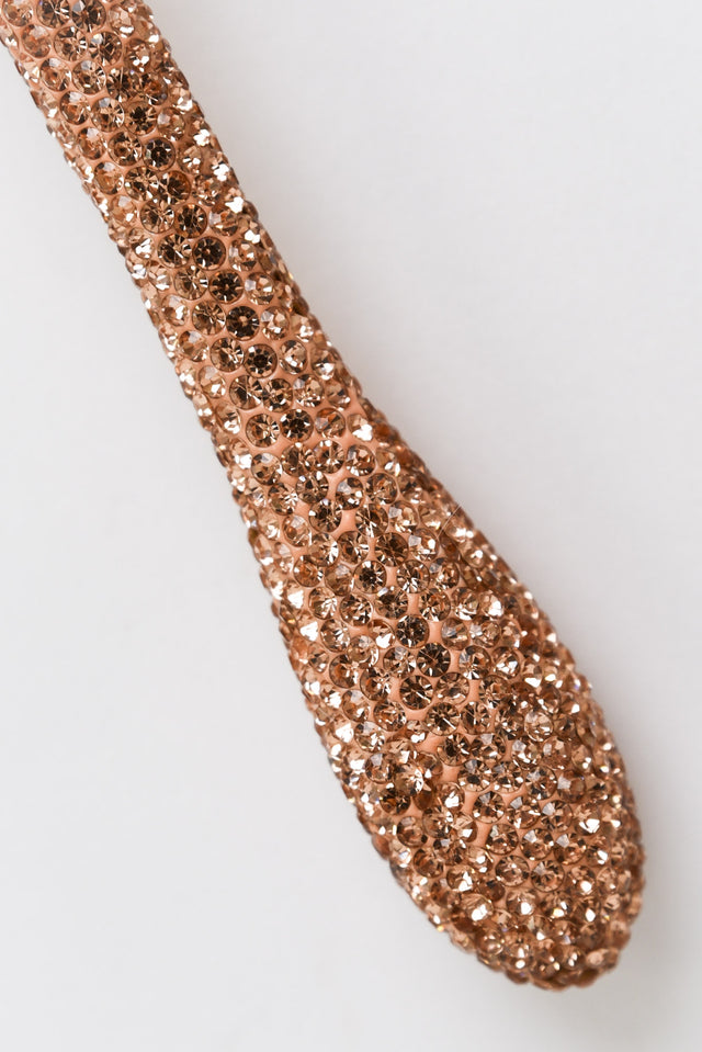 Rose Gold Diamante Cosmetic Brush