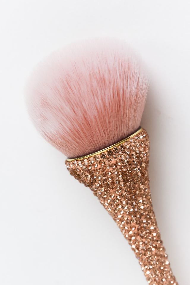 Rose Gold Diamante Cosmetic Brush image 2
