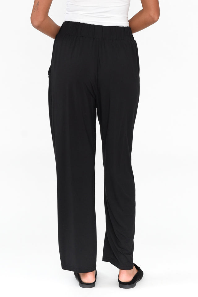 Rosella Black Bamboo Pants