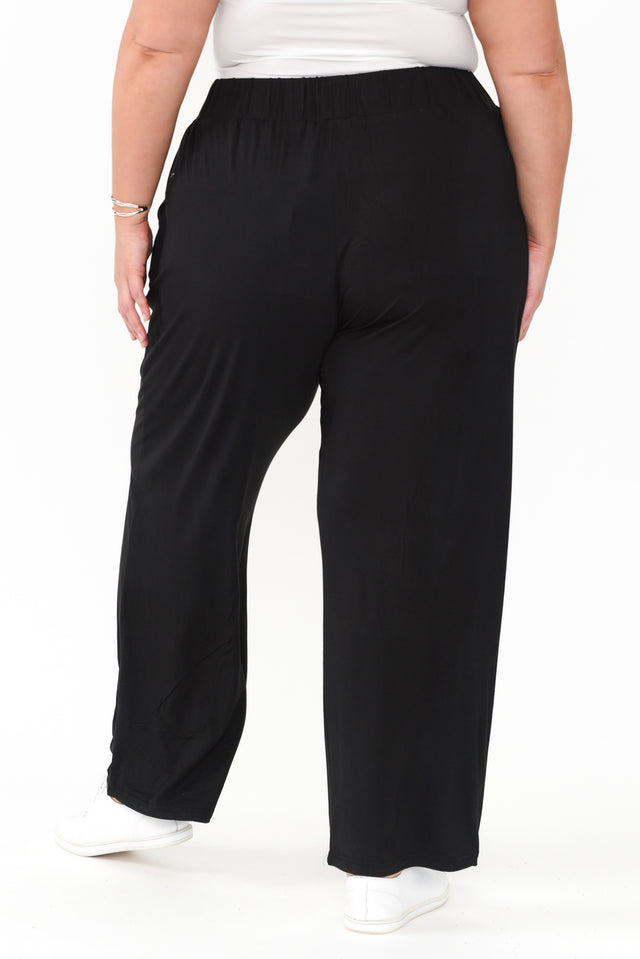 Rosella Black Bamboo Pants,Blonde model,alt text|model:Caitlin image 13