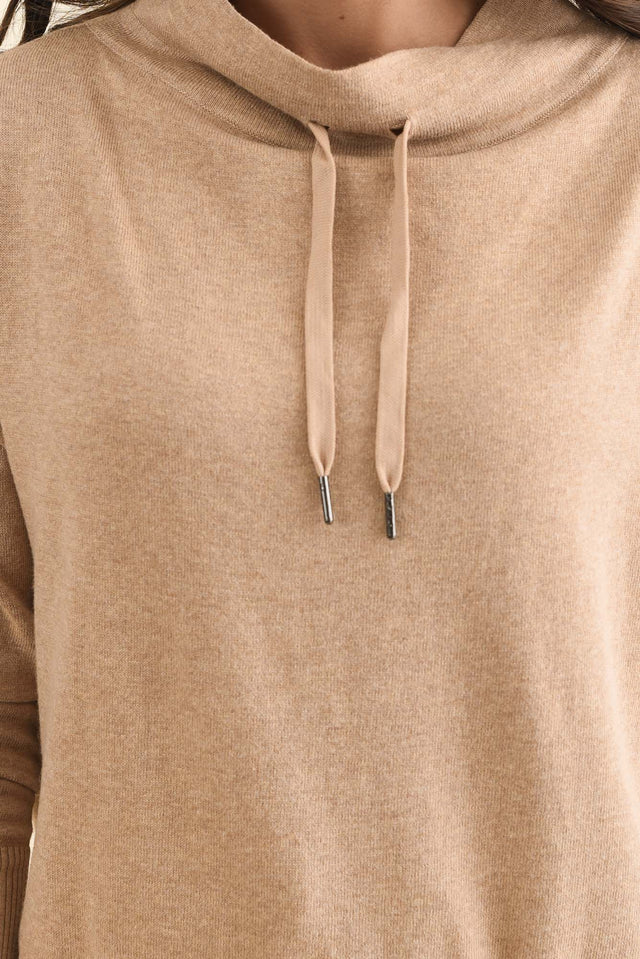Rowan Cream Cotton Cashmere Knit Jumper,Brunette model,alt text|model:Brontie image 6