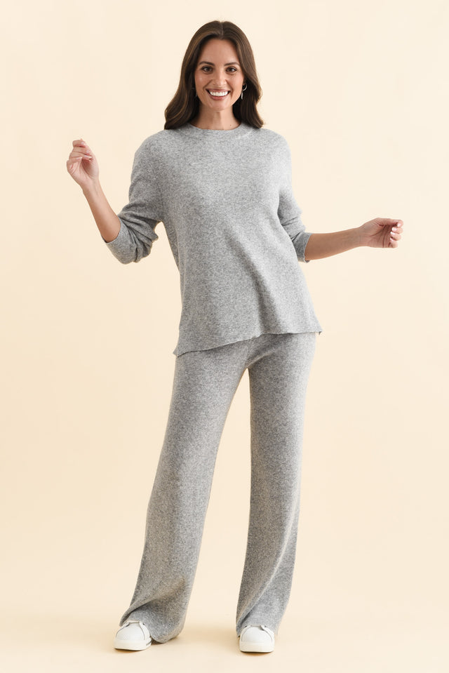 Nash Grey Knit Pants,Brunette model,alt text|model:MJ image 7